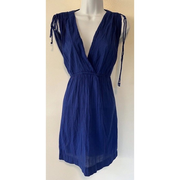 Ralph Lauren Other - Ralph Lauren Lightweight Cotton V Neck Blue Swim Cover Up Pockets Size Medium